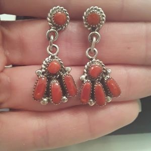Sterling silver dangly earrings